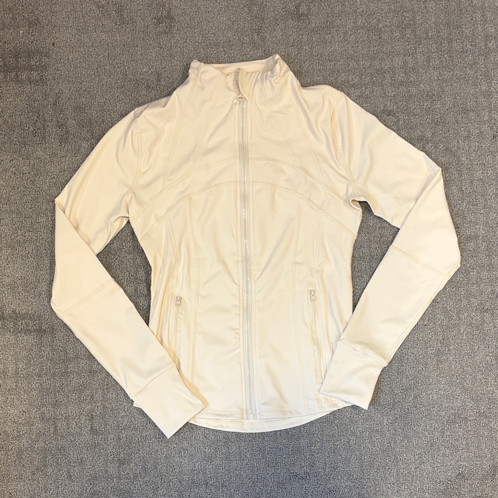 Cream Full-Zip Jacket